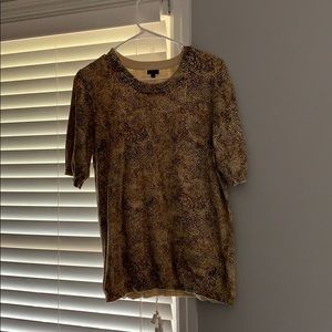 Cheetah Colored Printed Shirt